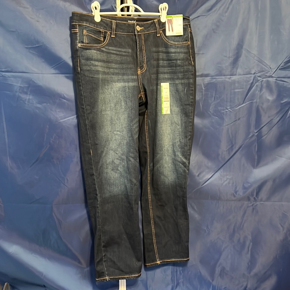 Time and Tru Mid Rise Straight Leg Jeans